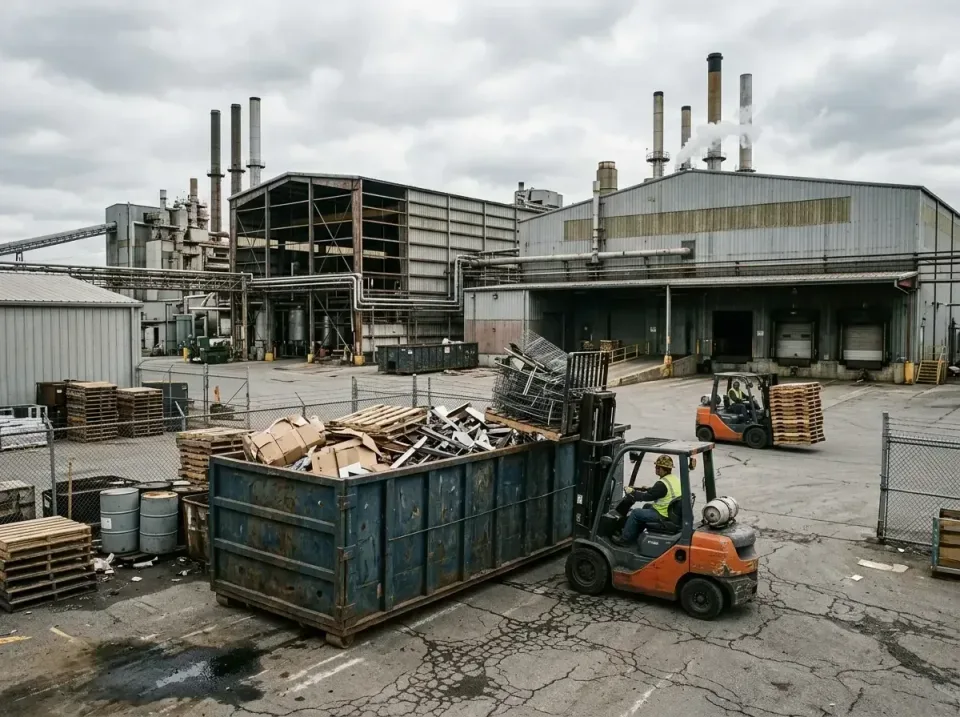 industrial-factory-scrap-conta-003 — frequently asked questions, Cheap Roll-off Dumpster Rentals in Portage, PA